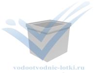 Пескоулавливающий колодец бетонный  (СО-300мм), промежуточная часть, с чугунной насадкой  ПКП 56.49(30).52