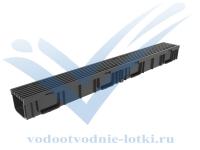 Комплект Light: лоток водоотводный ЛВ -10.11,5.9,5 - пластиковый с решеткой РВ- 10.11.50 пластиковой ячеистой, кл. B125