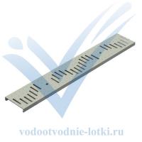 Решетка оцинкованная щелевая Plus 100 рисунок: волна А15 L=500мм