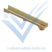 Лоток водоотводный CompoMax Basic ЛВ-10.14.08-ПВ полимербетонный с вертикальным водоотводом 702009