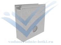 Пескоулавливающий колодец бетонный  (СО-100мм), односекционный,  с оцинкованной насадкой ПКП 50.16,3 (10).51(47) - BGU-Z