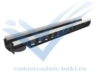 Лоток водоотводный Standart Plus ЛВ-10.14,5.10 - пластиковый (усиленный)