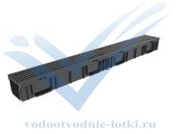 Комплект Light: лоток водоотводный ЛВ -10.11,5.9,5 - пластиковый с решеткой РВ- 10.11.50 пластиковой ячеистой, кл. A15