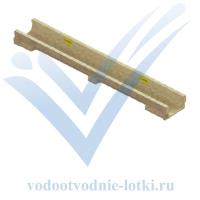 Лоток водоотводный CompoMax Basic ЛВ-10.14.08-П полимербетонный