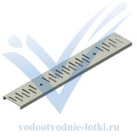 Решетка оцинкованная щелевая Plus 100 рисунок: шахматный А15 L=500мм