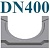 Бетонные лотки DN400