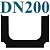 Пластиковые лотки DN200