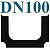 Пластиковые лотки DN100